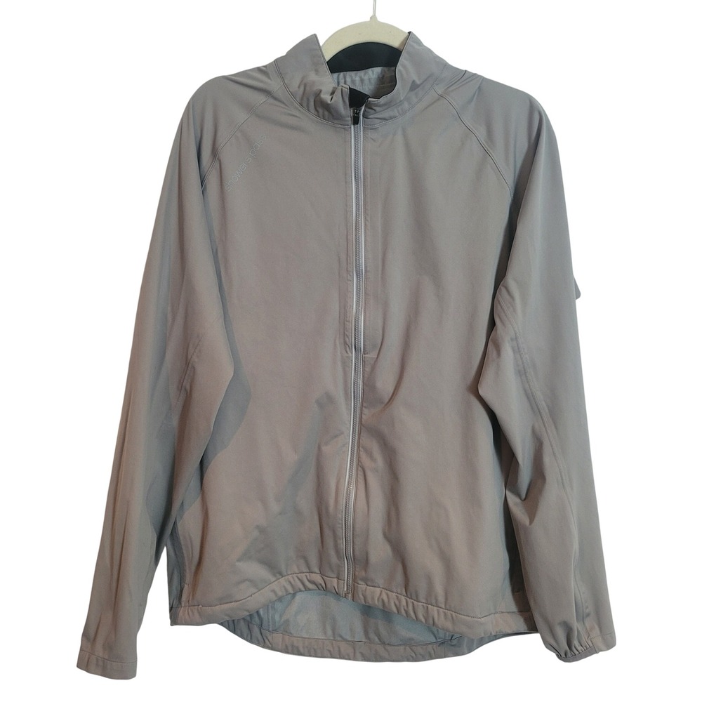 Showers‎ Pass Cloudburst Cycling Windbreaker Jacket Gray Lightweight Men's Large